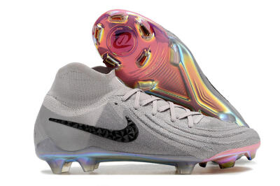 Nike Phantom Luna Elite NU FG Firm Ground Soccer Cleats - Grey/Black/Blue