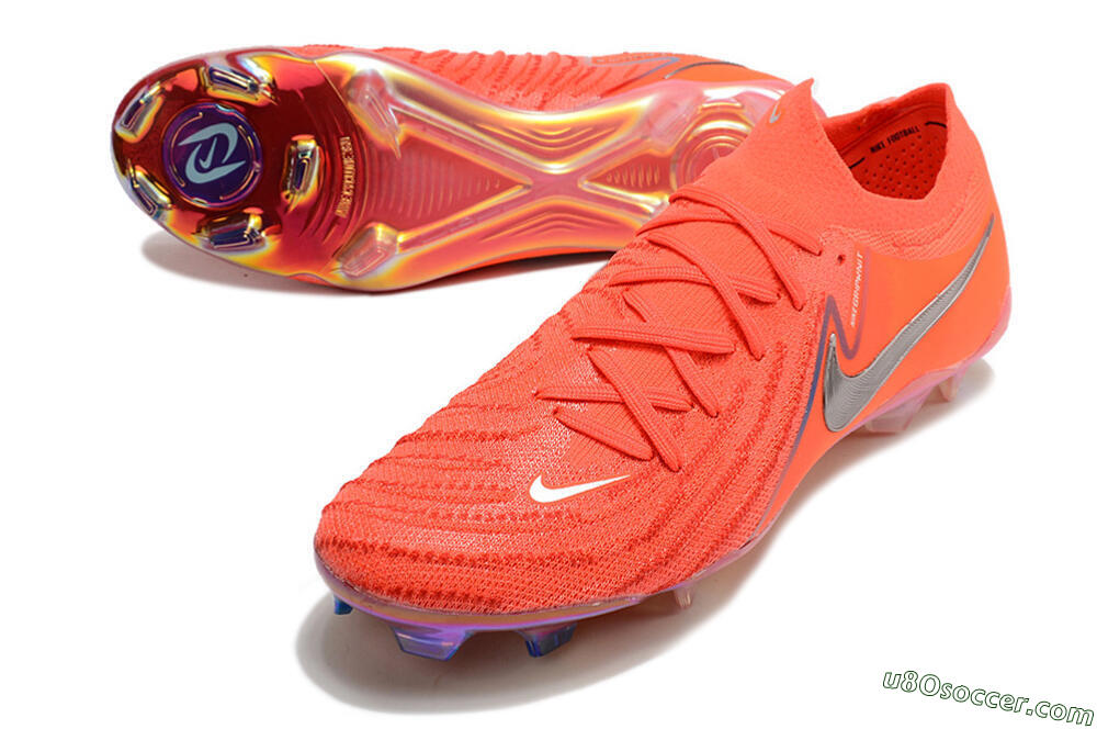Nike Phantom Luna Elite FG Firm Ground Soccer Cleats - Red/Blue/Gold 3