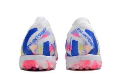 Nike Phantom GX 2 Elite TF Artificial Turf Soccer Shoes - White/Blue/Pink/Yellow