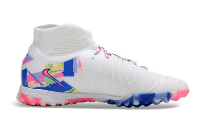 Nike Phantom Luna 2 Elite TF Artificial Turf Soccer Shoes - White/Pink/Blue