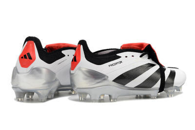 Adidas Predator Elite Foldover Tongue FG Firm Ground Soccer Cleats - White/Black/Red