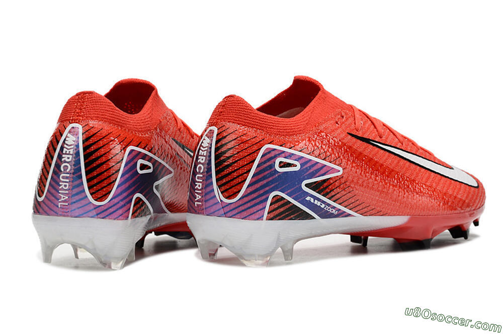 Nike Air Zoom Mercurial Vapor 16 Elite FG Firm Ground Soccer Cleats - Red/White/Blue 6