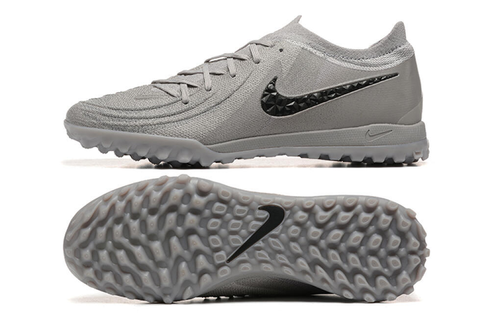 Nike Phantom Luna Elite TF Artificial Turf Soccer Shoes - Grey/Black 0