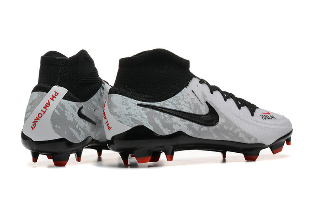 Nike Phantom Luna Elite FG Firm Ground Soccer Cleats - White/Red/Black/Grey 9