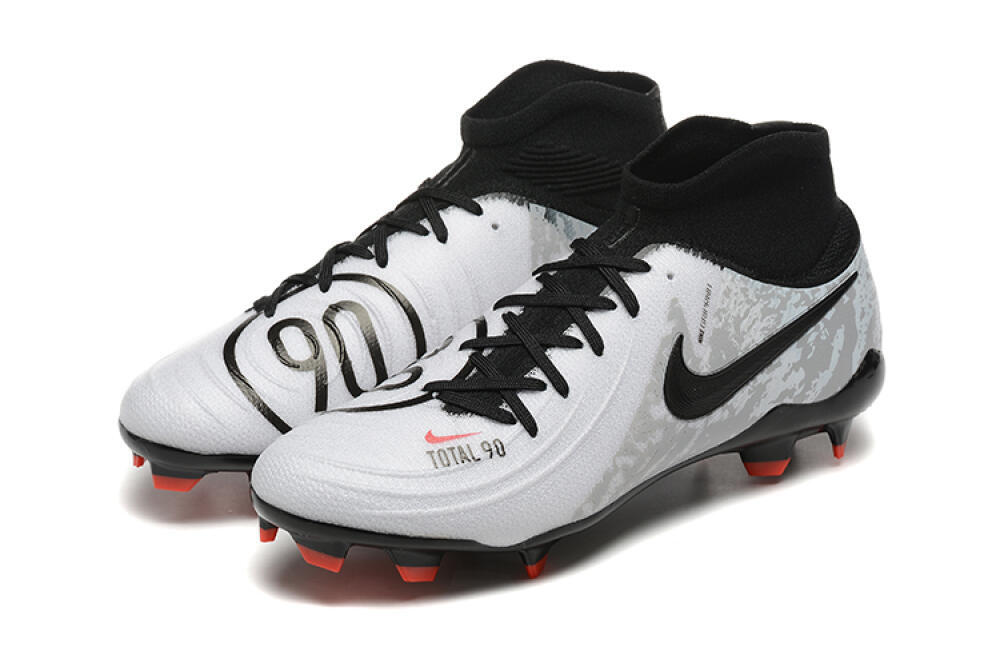 Nike Phantom Luna Elite FG Firm Ground Soccer Cleats - White/Red/Black/Grey 5