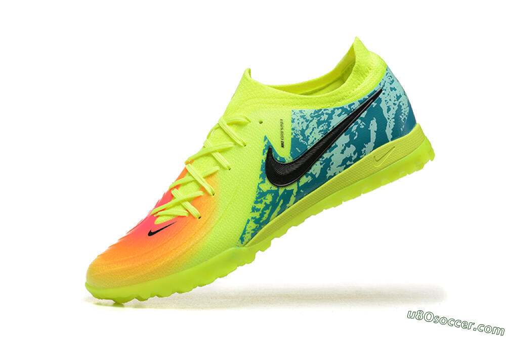 Nike Phantom GX 2 Elite TF Artificial Turf Soccer Shoes - Yellow/Green/Black 8