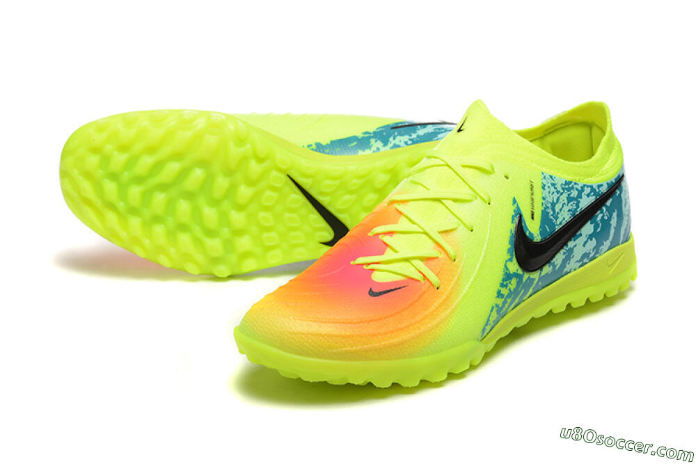 Nike Phantom GX 2 Elite TF Artificial Turf Soccer Shoes - Yellow/Green/Black 3