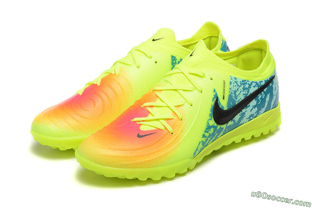 Nike Phantom GX 2 Elite TF Artificial Turf Soccer Shoes - Yellow/Green/Black 5