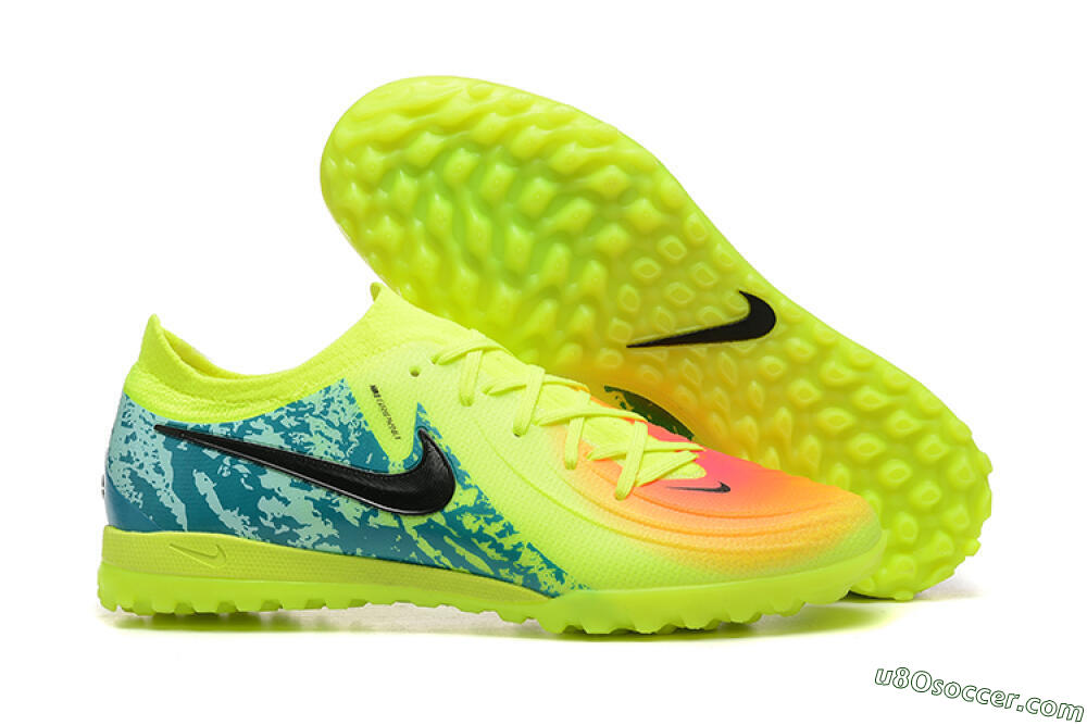 Nike Phantom GX 2 Elite TF Artificial Turf Soccer Shoes - Yellow/Green/Black 1