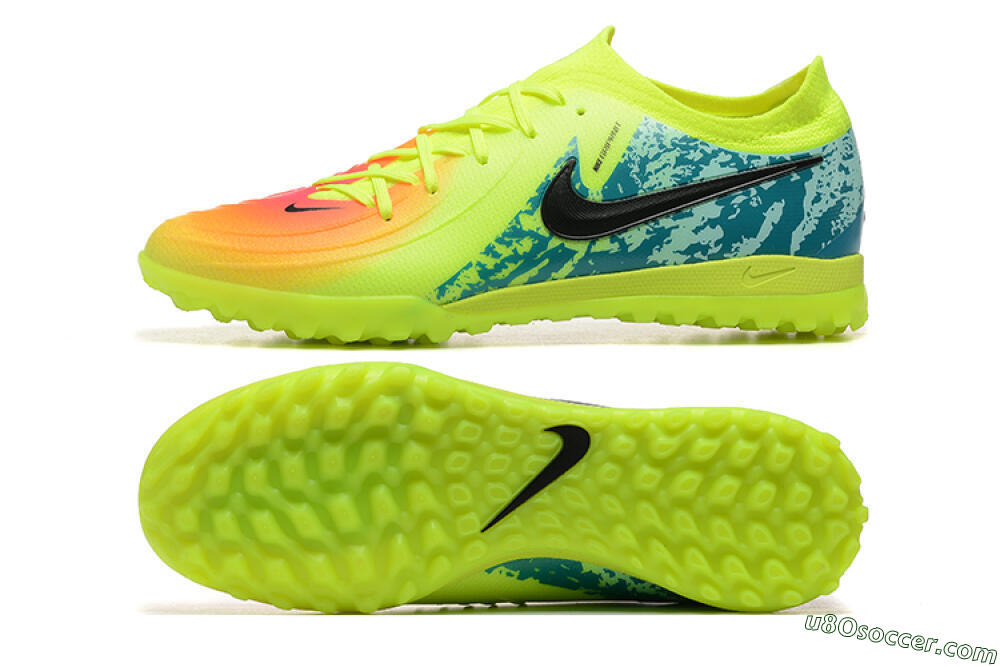 Nike Phantom GX 2 Elite TF Artificial Turf Soccer Shoes - Yellow/Green/Black 0