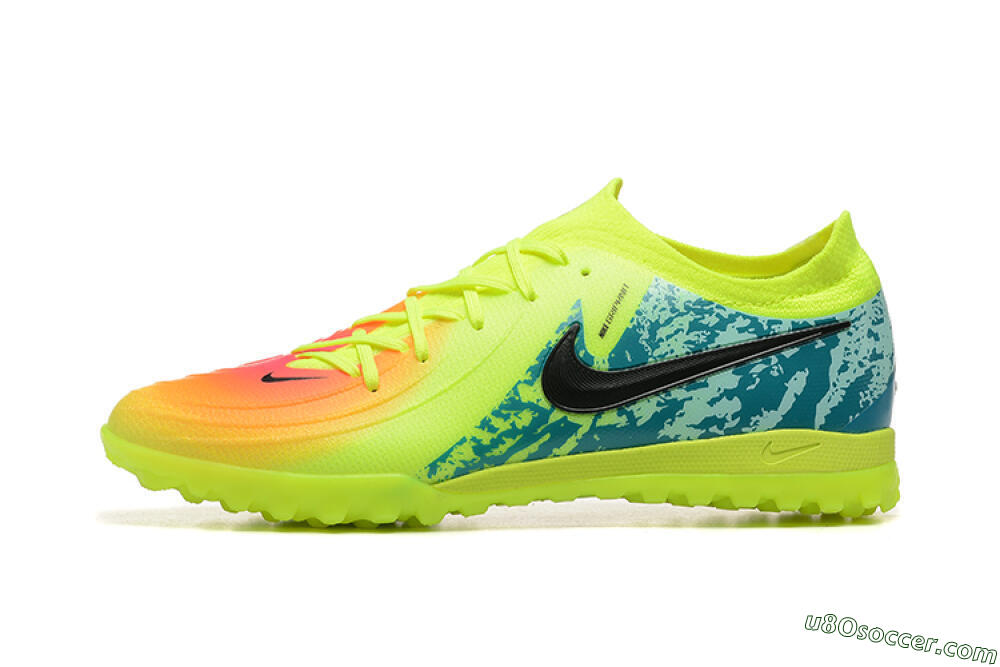 Nike Phantom GX 2 Elite TF Artificial Turf Soccer Shoes - Yellow/Green/Black 2