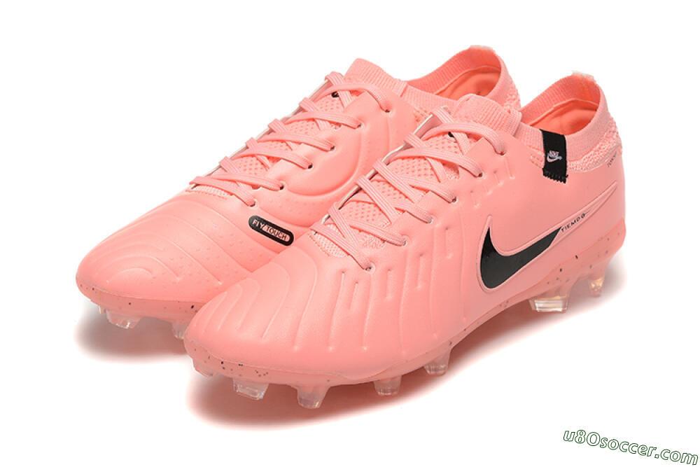 Nike Tiempo Legend 10 Elite FG Firm Ground Soccer Cleats - Pink/Black 5