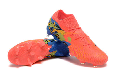 Puma Future Ultimate FG Firm Ground Soccer Cleats - Red/Blue/Yellow