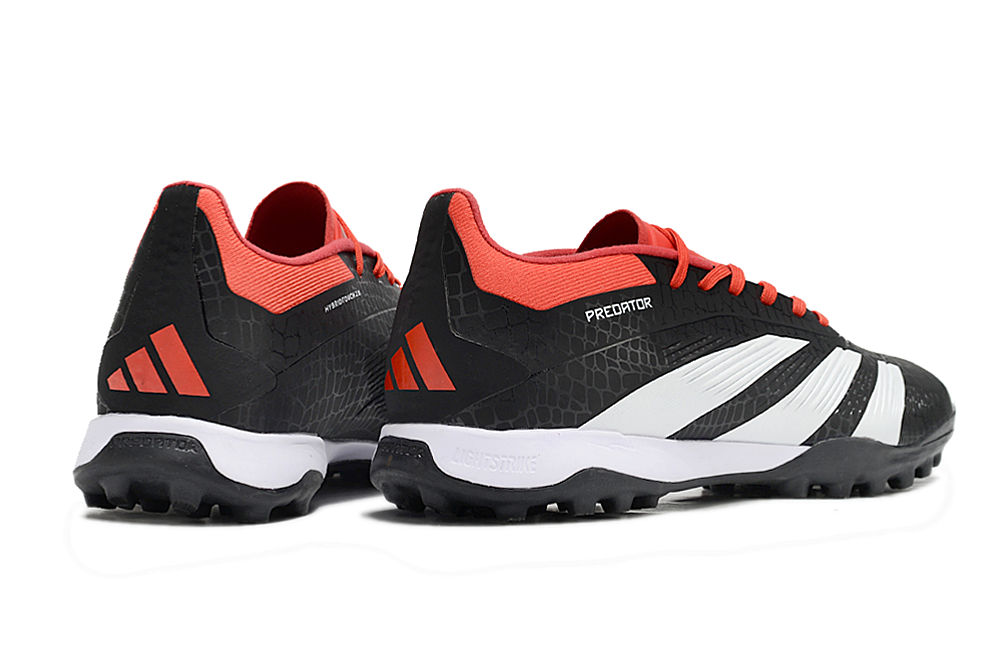 Adidas Predator 24 Elite TF Artificial Turf Soccer Shoes - Black/White/Red 6