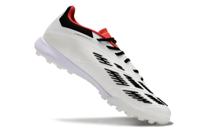 Adidas Predator 24 Elite TF Artificial Turf Soccer Shoes - White/Black/Red