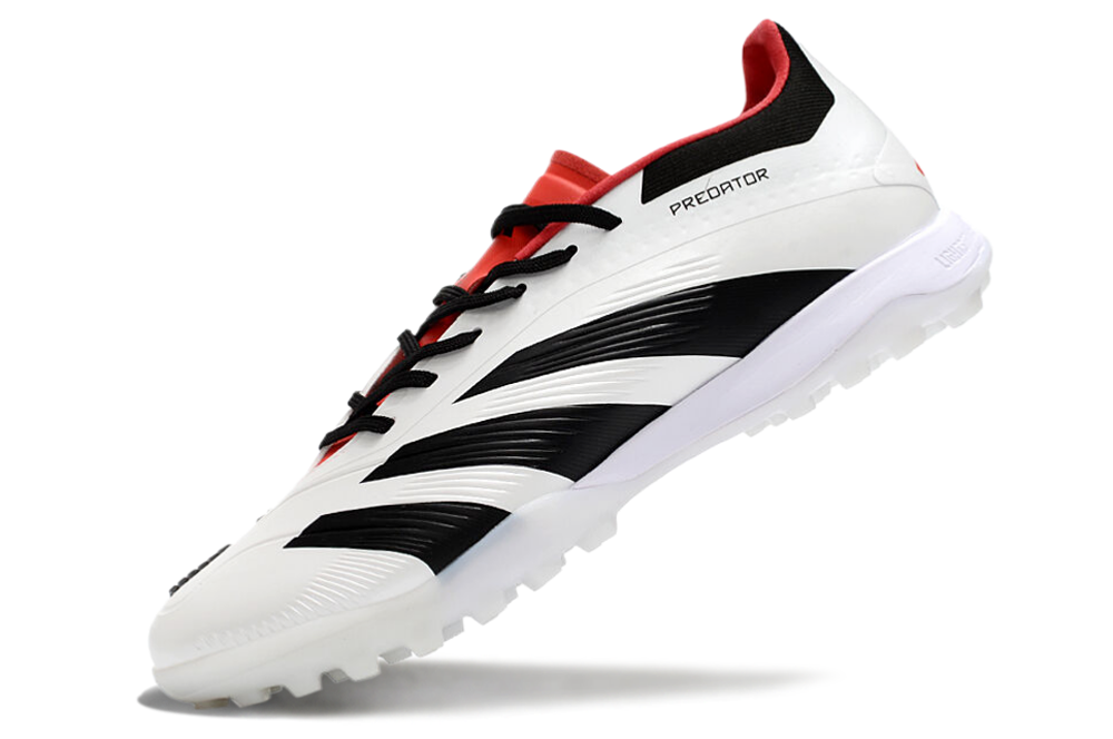 Adidas Predator 24 Elite TF Artificial Turf Soccer Shoes - White/Black/Red 5