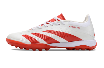 Adidas Predator 24 Elite TF Artificial Turf Soccer Shoes - Beige/Red/White