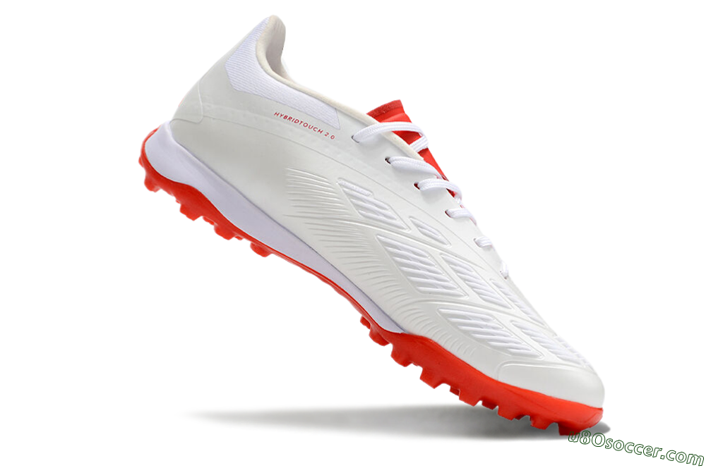 Adidas Predator 24 Elite TF Artificial Turf Soccer Shoes - Beige/Red/White 4
