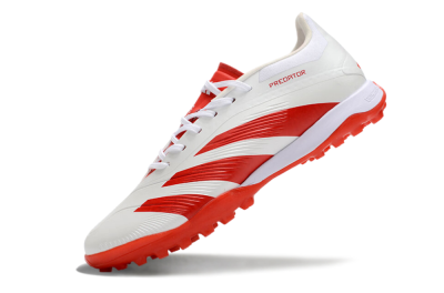Adidas Predator 24 Elite TF Artificial Turf Soccer Shoes - Beige/Red/White