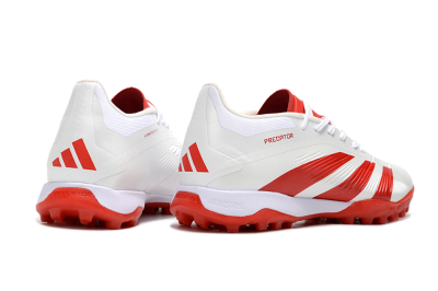 Adidas Predator 24 Elite TF Artificial Turf Soccer Shoes - Beige/Red/White