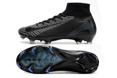 Nike Air Zoom Mercurial Superfly 10 Elite FG Firm Ground Soccer Cleats - Black/Jade/Blue