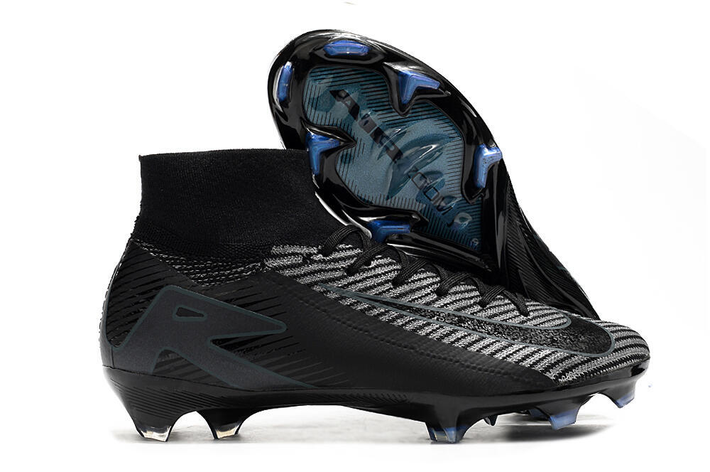 Nike Air Zoom Mercurial Superfly 10 Elite FG Firm Ground Soccer Cleats - Black/Jade/Blue 1