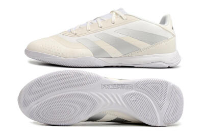Adidas Predator 24 Elite IC Indoor & Futsal Soccer Shoes - Beige/Grey