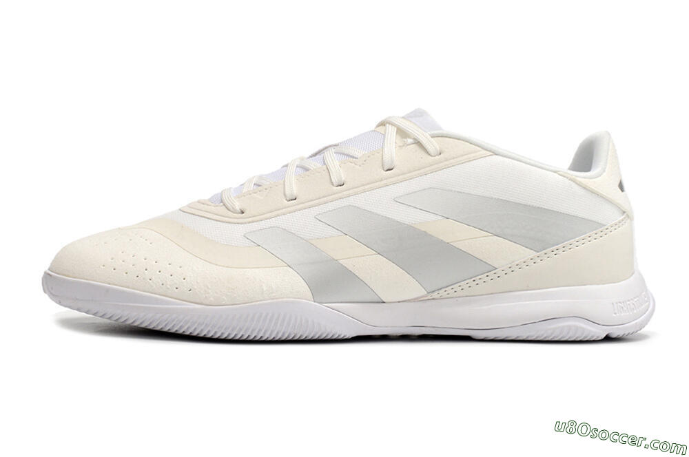 Adidas Predator 24 Elite IC Indoor & Futsal Soccer Shoes - Beige/Grey 2