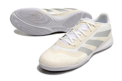 Adidas Predator 24 Elite IC Indoor & Futsal Soccer Shoes - Beige/Grey