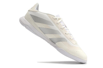 Adidas Predator 24 Elite IC Indoor & Futsal Soccer Shoes - Beige/Grey