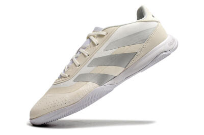 Adidas Predator 24 Elite IC Indoor & Futsal Soccer Shoes - Beige/Grey
