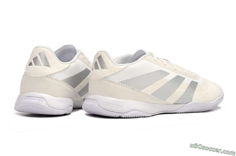 Adidas Predator 24 Elite IC Indoor & Futsal Soccer Shoes - Beige/Grey 6