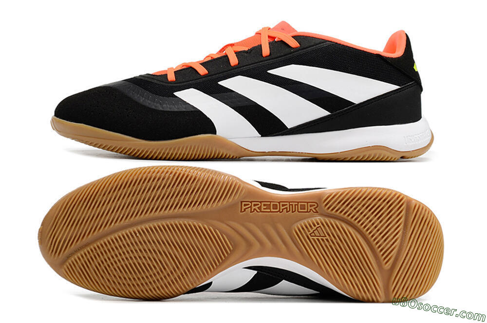 Adidas Predator 24 Elite IC Indoor & Futsal Soccer Shoes - Black/White/Red 0