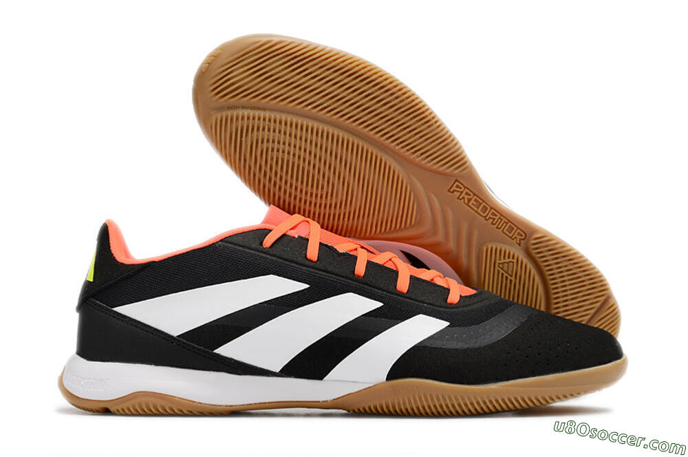 Adidas Predator 24 Elite IC Indoor & Futsal Soccer Shoes - Black/White/Red 1