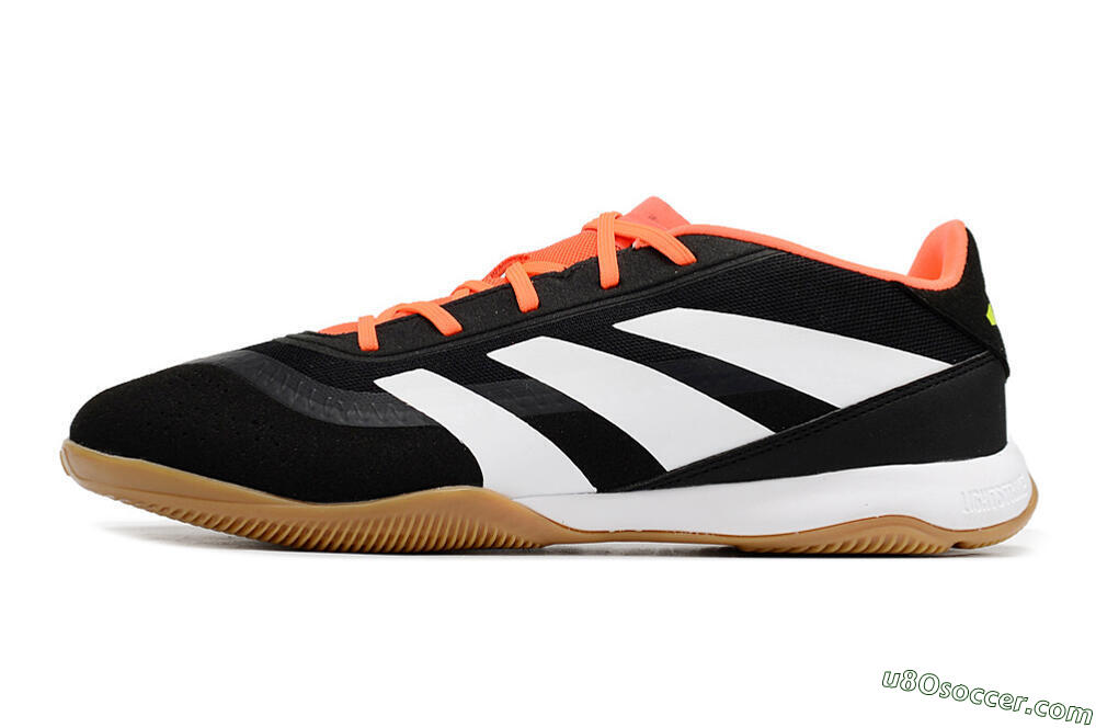 Adidas Predator 24 Elite IC Indoor & Futsal Soccer Shoes - Black/White/Red 2