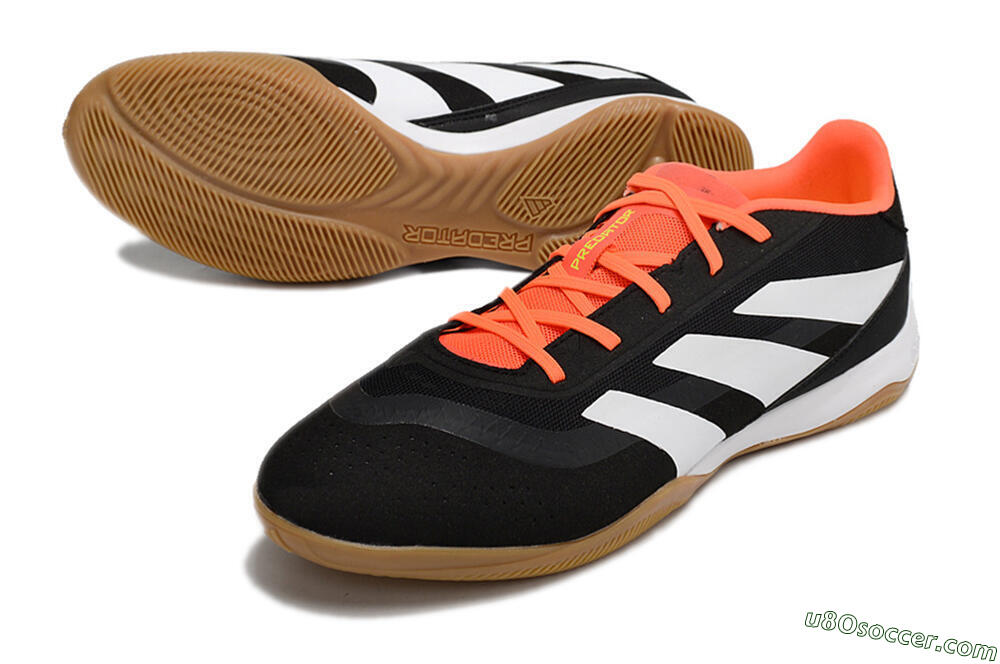 Adidas Predator 24 Elite IC Indoor & Futsal Soccer Shoes - Black/White/Red 3