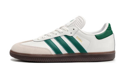 Adidas Samba Messi Indoor TF Artificial Turf Soccer Shoes - Grey/White/Green