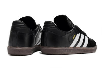 Adidas Samba Messi Indoor TF Artificial Turf Soccer Shoes - Black/White/Brown