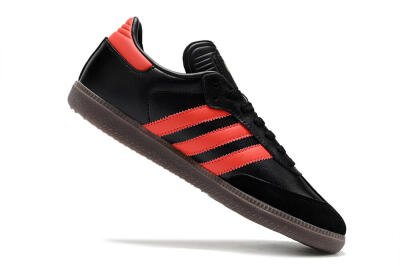 Adidas Samba Messi Indoor TF Artificial Turf Soccer Shoes - Black/Red/Brown