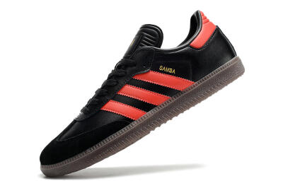 Adidas Samba Messi Indoor TF Artificial Turf Soccer Shoes - Black/Red/Brown