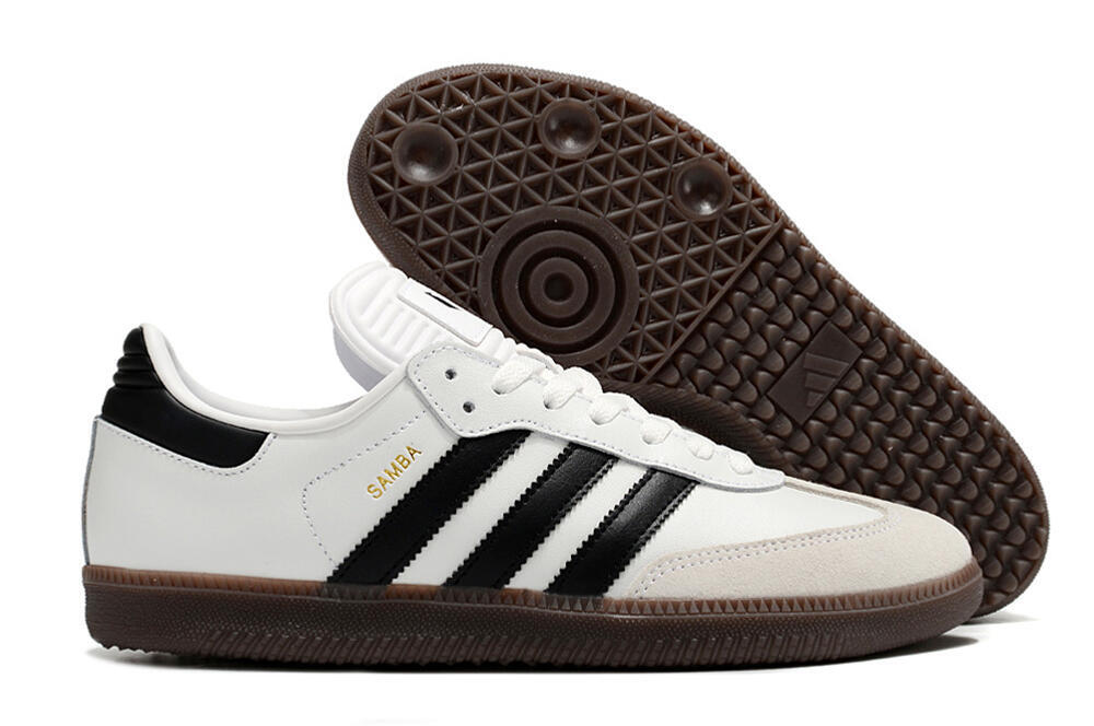 Adidas Samba Messi Indoor TF Artificial Turf Soccer Shoes - Grey/White/Black 1