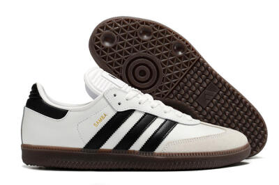 Adidas Samba Messi Indoor TF Artificial Turf Soccer Shoes - Grey/White/Black