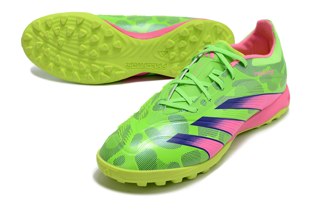 Adidas Predator 24 Elite TF Artificial Turf Soccer Shoes - Yellow/Purple/Pink 3