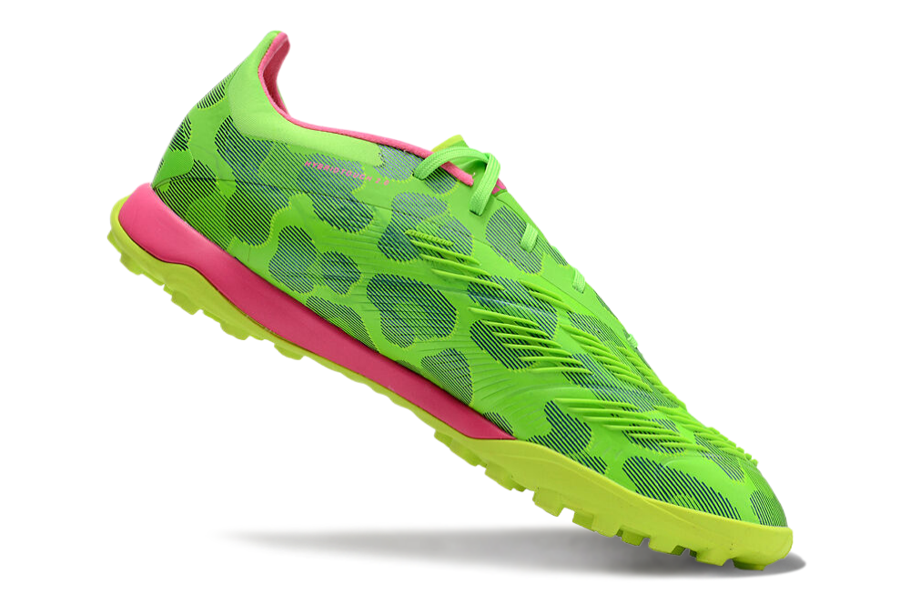 Adidas Predator 24 Elite TF Artificial Turf Soccer Shoes - Yellow/Purple/Pink 4