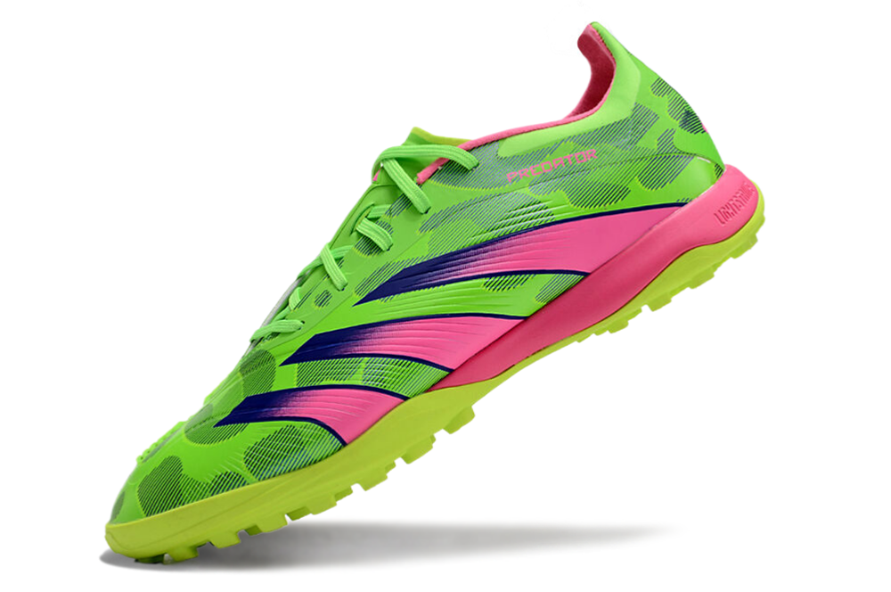 Adidas Predator 24 Elite TF Artificial Turf Soccer Shoes - Yellow/Purple/Pink 5