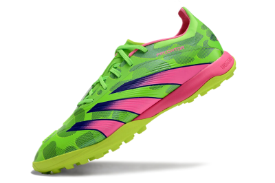 Adidas Predator 24 Elite TF Artificial Turf Soccer Shoes - Yellow/Purple/Pink