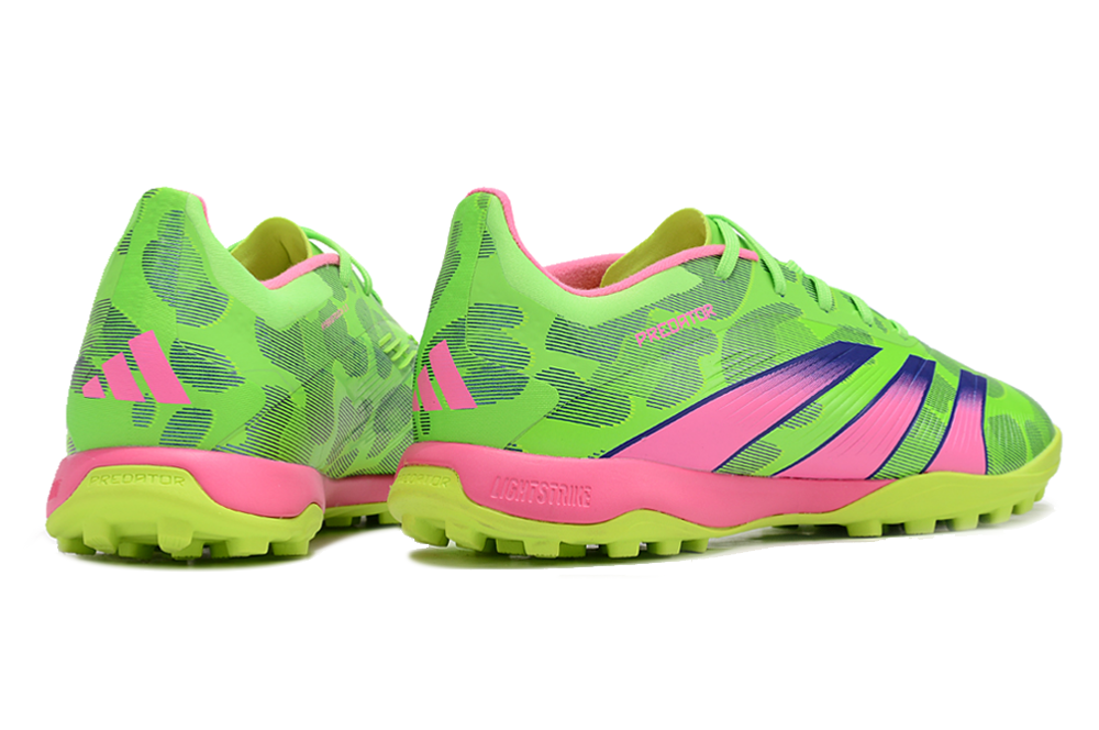 Adidas Predator 24 Elite TF Artificial Turf Soccer Shoes - Yellow/Purple/Pink 6