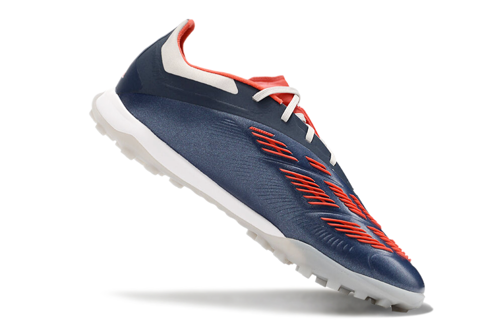 Adidas Predator 24 Elite TF Artificial Turf Soccer Shoes - White/Blue/Red 4