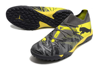 Puma Future Ultimate TF Artificial Turf Soccer Shoes - Black/Grey/Yellow