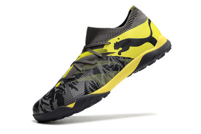 Puma Future Ultimate TF Artificial Turf Soccer Shoes - Black/Grey/Yellow
